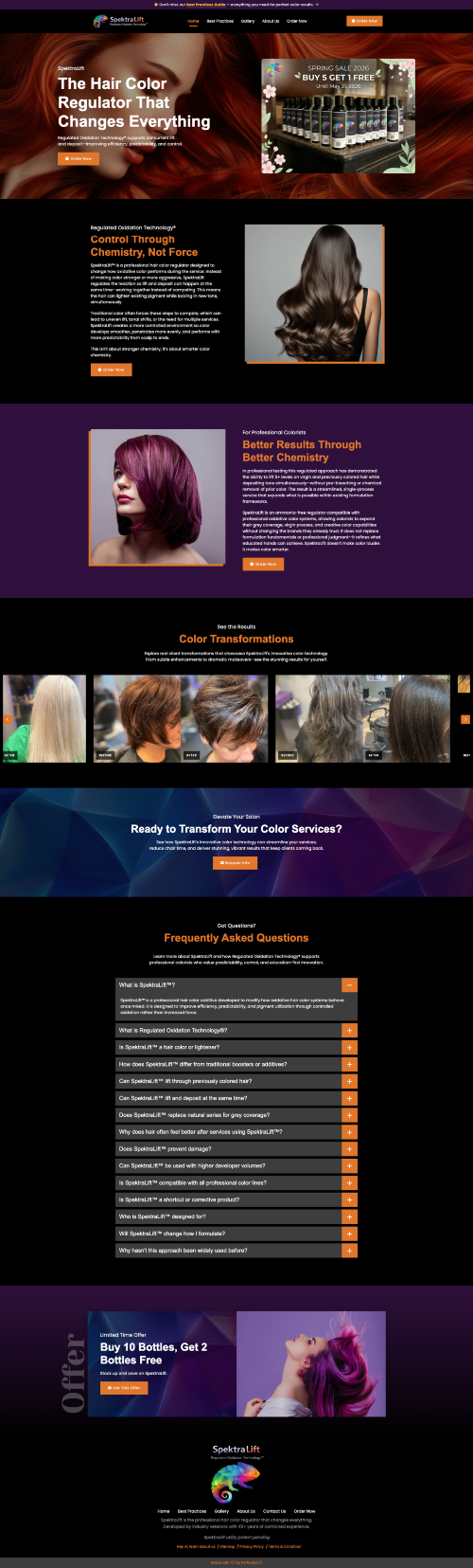 SpektraLift website